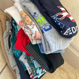Boys 5-6T clothes haul - under armour, Abercrombie kids & kic kee pants PJ’s